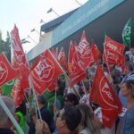 Trabajadores del SNS reclaman a las puertas del Clínico Lozano Blesa un “Estatuto Marco para avanzar” que ponga en valor a profesionales y pacientes
