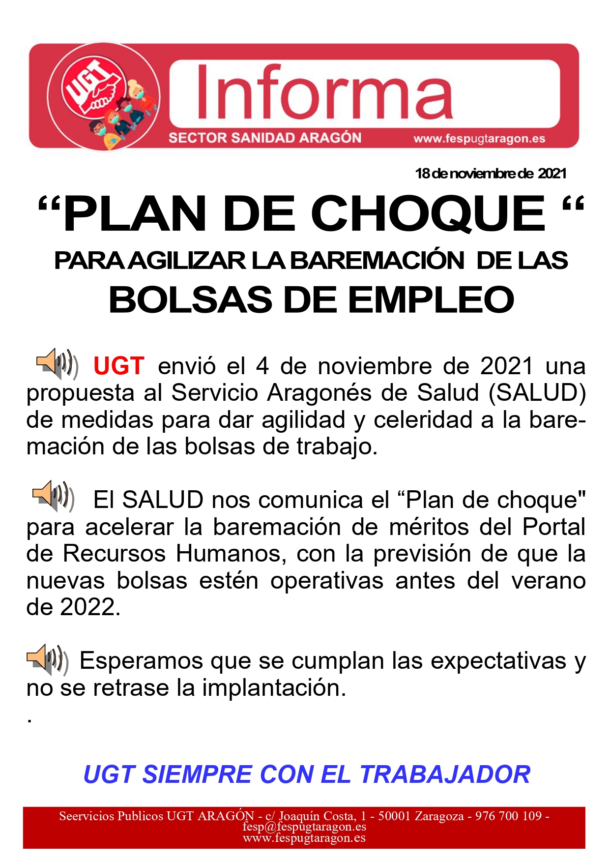 Plan de choque BOLSAS DE EMPLEO