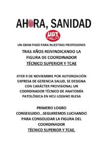 UGT INFORMA Coordinador Tecnicos